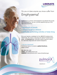 Emphysema trial flyer