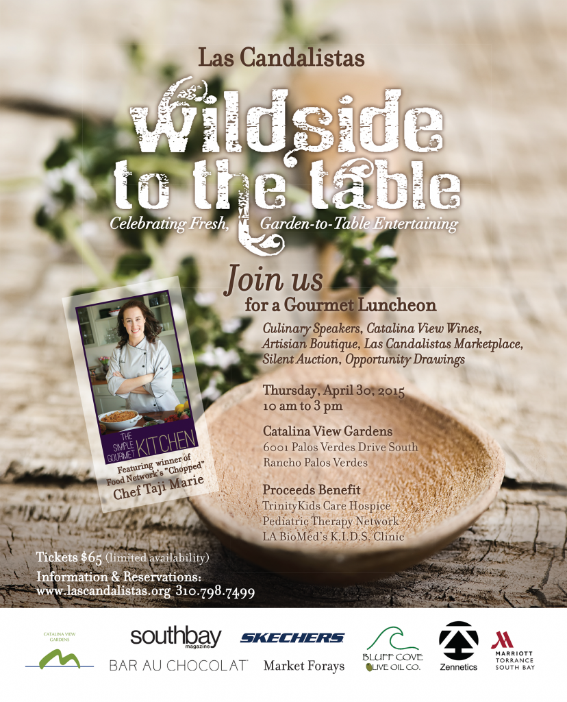 Las Candalistas Wildside to the table luncheon flyer