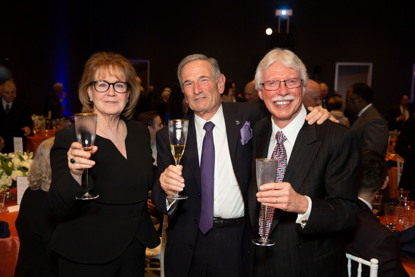 Richard and Melanie Lundquist with David Meyer, PhD