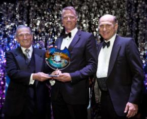 Dr. John Michael Criley receiving an award