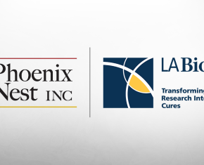 Phoenix Nest Inc and LA BioMed Logos